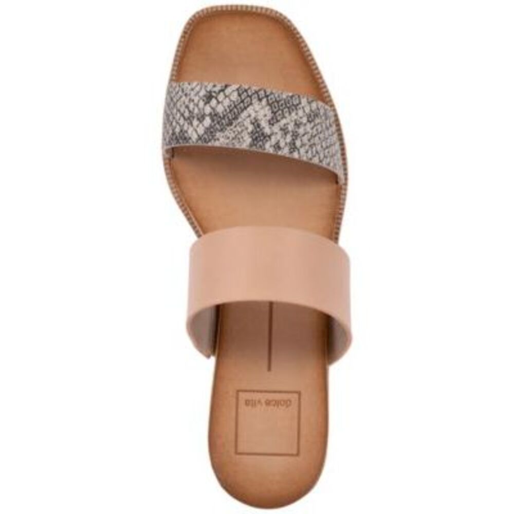 DOLCE VITA Womens Beige skin 1/2" Platform Parni Wedge Slide Sals 9.5 - Picture 3 of 4